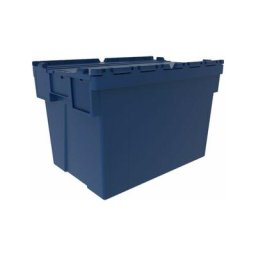 Mehrwegbehälter L600xB400xH400mm blau Wände u.BD geschl.-N9000448551