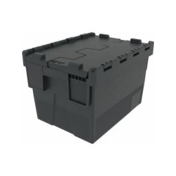 Mehrwegbehälter L400xB300xH264mm schwarz Wände u.BD geschl.-N9000448552