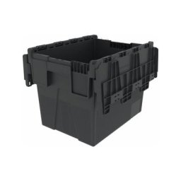 Mehrwegbehälter L400xB300xH306mm schwarz Wände u.BD geschl.-N9000448554
