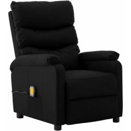 Massagesessel Elektrisch Schwarz Kunstleder Vidaxl Schwarz