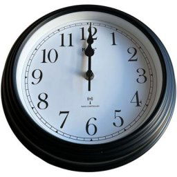 Mebus Funkwanduhr, Wanduhr, Funkuhr, Ø 25cm, Kunststoff - Design Schwarz 12728
