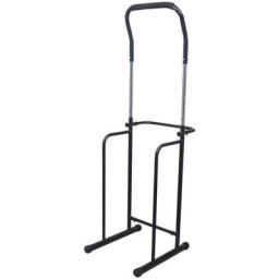 Verstellbare Klimmzug-Dip-Station Klimmzugstange 175-224 cm schwarz vidaXL - Schwarz