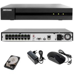 Nvr 16 kanäle poe Hikvision 8.0 megapixel onvif videoüberwachung hd 2 tb P2P