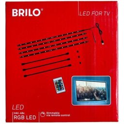 Brilo Dimmbar rgb led tv Hintergrundbeleuchtung, led for tv, für Monitore und Fernseher, usb