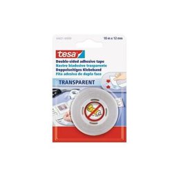 Doppelseitiges klebeband, transparent, 1 x 10M:12MM - Tesa