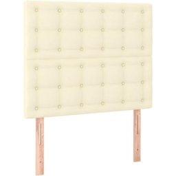 Vidaxl - Kopfteile 2 Stk. Creme 100x5x78/88 cm Kunstleder Creme