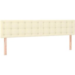 Vidaxl - Kopfteile 2 Stk. Creme 100x5x78/88 cm Kunstleder Creme