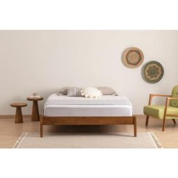 Axel Galaxy Bettgestell, 140x200 cm - Farbe:Nussbaum