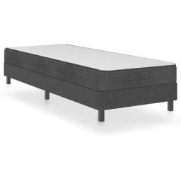Vidaxl - Boxspringbett Dunkelgrau Stoff 80x200 cm Grau