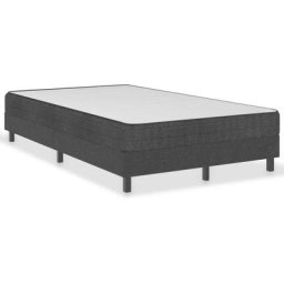 Vidaxl - Boxspringbett Dunkelgrau Stoff 120x200 cm Grau