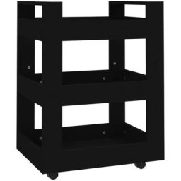 Vidaxl - Küchenwagen Schwarz 60x45x80 cm Holzwerkstoff Schwarz