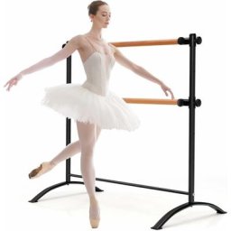 Costway - 120cm Ballettstange freistehend, Ballet Bar 4 stufig höhenverstellbar, Ballett Barre mit