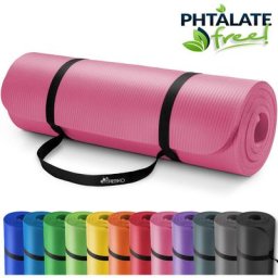 Tresko - Yogamatte Fitnessmatte Gymnastikmatte Pilates 185x60x1,0cm Rosa
