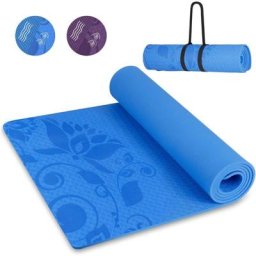 INTYM02-Blu Yogamatte Gymnastikmatte rutschfest tpe rutschfest Übungsmatte Sportmatte Fitnessmatte