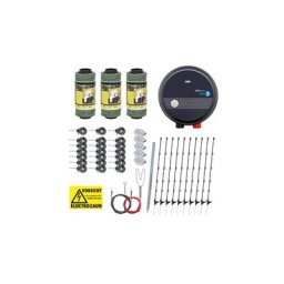 VOSS.pet Hunde-Katzenzaun Komplettset - Elektrozaun + 230V Elektrozaungerät