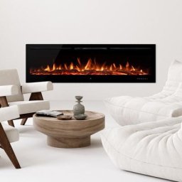 Noble Flame PARIS 1830 schwarz [Elektrokamin Wandeinbau/wandhängend]