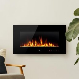 Noble Flame VEGAS Schwarz: 770 [Elektro Wandkamin]