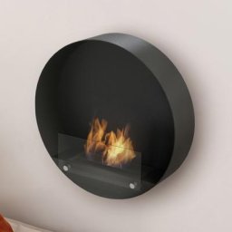 Noble Flame FRANCISCO [moderner Ethanol Wandkamin]: Schwarz