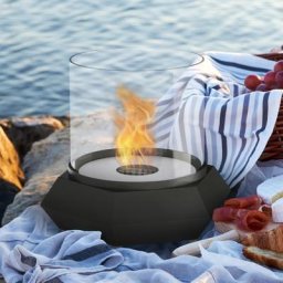Noble Flame SARI [minimalistischer Ethanol-Tischkamin]: Schwarz