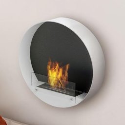 Noble Flame FRANCISCO [B-Ware, moderner Ethanol Wandkamin]: Weiß