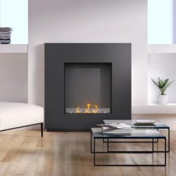 Noble Flame CORVO 1100 BS [moderner Ethanolkamin]: Schwarz