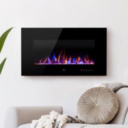 Noble Flame VEGAS Schwarz: 900 [Elektrokamin wandhängend]