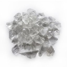 Noble Flame Glutbett: intensive clear / Kristall für ELLASON [dekoratives crushed glass]: ELLASON 610