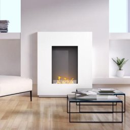 Noble Flame CORVO 950 BS [moderner Ethanolkamin]: Weiß (warm)