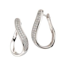 Damen Creolen, 925er Silber