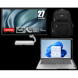 Lenovo Flex 5i 16 i5-Windows 11 Home-16GB-512GB + Lenovo Q27h-20 27 2K-QHD-Monitor + Lenovo Select Targus 16 Notebookrucksack Mobile Elite Intel® Core i5-1335U Prozessor der 13. Generation E-Kerne bis zu 3,40 GHz P-Kerne bis zu 4,60 GHz, Windows 11...