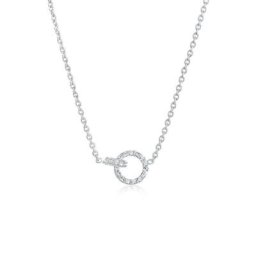 Elli Collierkettchen Ring klein mit Kristalle 925 Silber