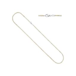 JOBO Goldkette, Ankerkette 2-reihig 585 Gelbgold Weißgold 45 cm