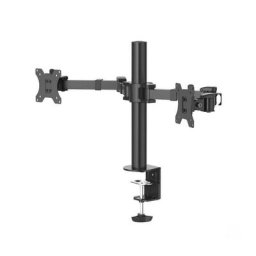 Hama Bildschirmhalterung, 2 Monitore, Doppelarm Schwarz Monitor-Halterung, (bis 35 Zoll)