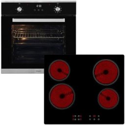 exquisit Backofen-Set BAKO76601H, mit Teleskopauszug nachrüstbar
