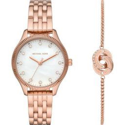 Michael Kors Uhren-Set Edelstahl Damenuhren Damen