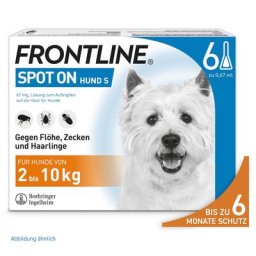 Frontline SPOT-ON gegen Zecken und Flöhe für Hunde S