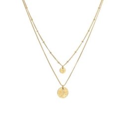 Elli Elli Halskette Basic Layer Kugelkette Plättchen 925 Silber Ketten Damen