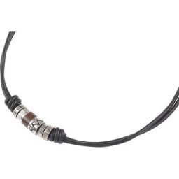 Fossil Kette Edelstahl, Leder Ketten Herren