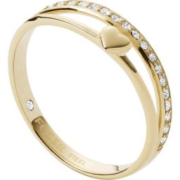 Fossil Damenring Edelstahl Ringe