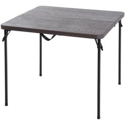Outsunny - Klapptisch Campingtisch 86x86cm Metall Kaffeebraun - Kaffeebraun
