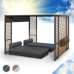 Pergola, Pavillons Wasserdicht, Stabil & Winterfest, Windichte Aluminium Pergola Freistehend,