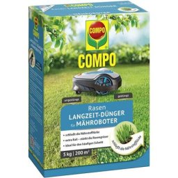 Compo - Rasen Langzeit Dünger für Mähroboter 5 kg für ca. 200 m²