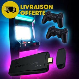 Retro-Spielekonsole mit 2 drahtlosen Controllern - retro game stick
