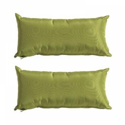 2er-Set Kissen, 40 x 20 cm Grün - Grün