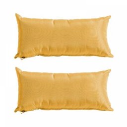 2er-Set Kissen, 40 x 20 cm gelb - gelb