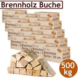 Brennholz Kaminholz Holz 5 - 500 kg Für Ofen und Kamin Kaminofen Feuerschale Grill Buche Feuerholz
