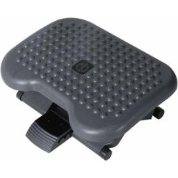 Fußstütze Fussstütze Fußablage Relax Fuß Stütze für Büro, höhenverstellbar, Kunststoff, Dunkelgrau,