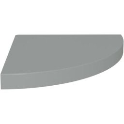 Eck-Schweberegal Grau 35x35x3,8 cm MDF vidaXL - Grau