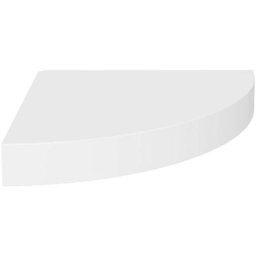 Eck-Schweberegal Weiß 25x25x3,8 cm mdf Vidaxl Weiß
