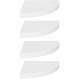 Eck-Schweberegale 4 Stk. Weiß 35x35x3,8 cm mdf Vidaxl Weiß